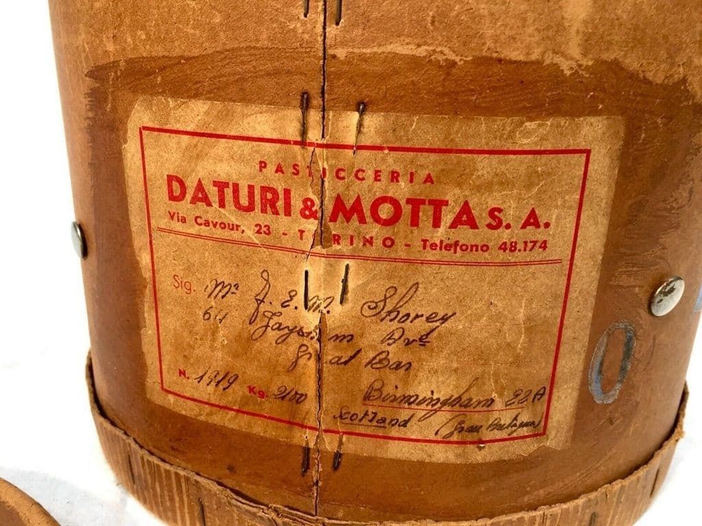 Antique Advertising   Italian Datauri & Motta Panettone Cake Box / Kitchenalia photo 89.0