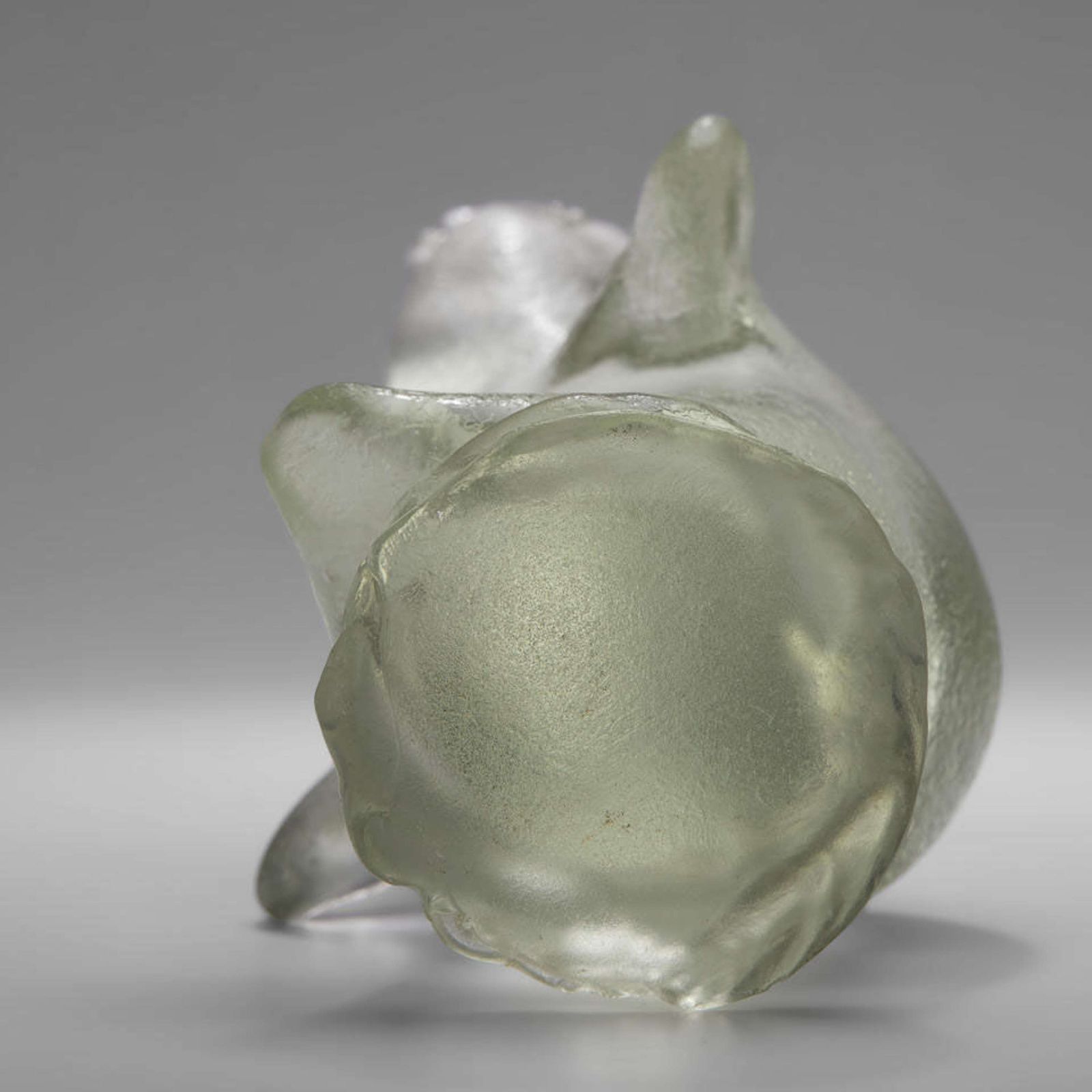 photo for sale Two Hen Sculptures In Corroso Glass By Archimede Seguso Circa 1938