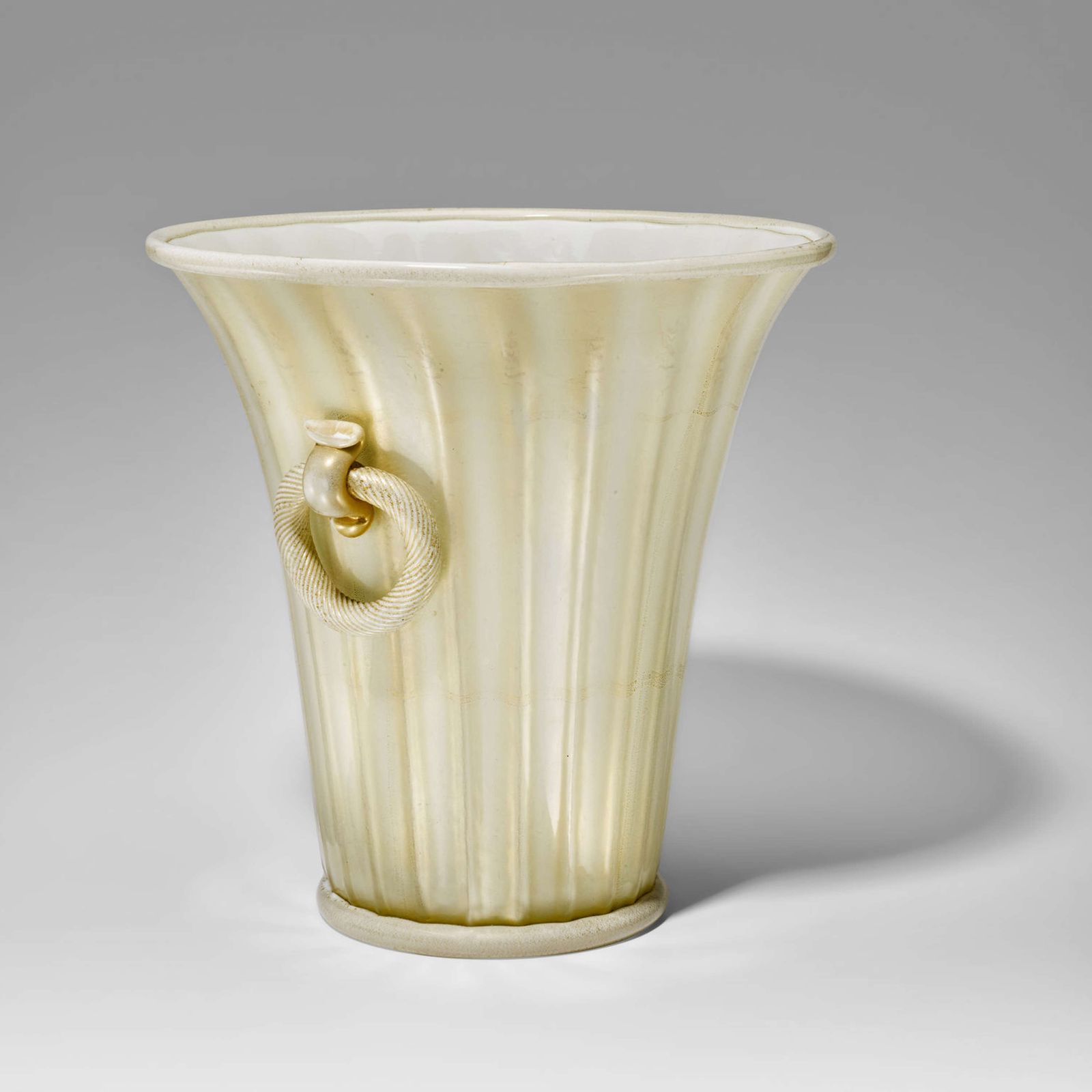 Twin Handled Vase By Ercole Barovier For Barovier And Toso, 1956 photo for sale