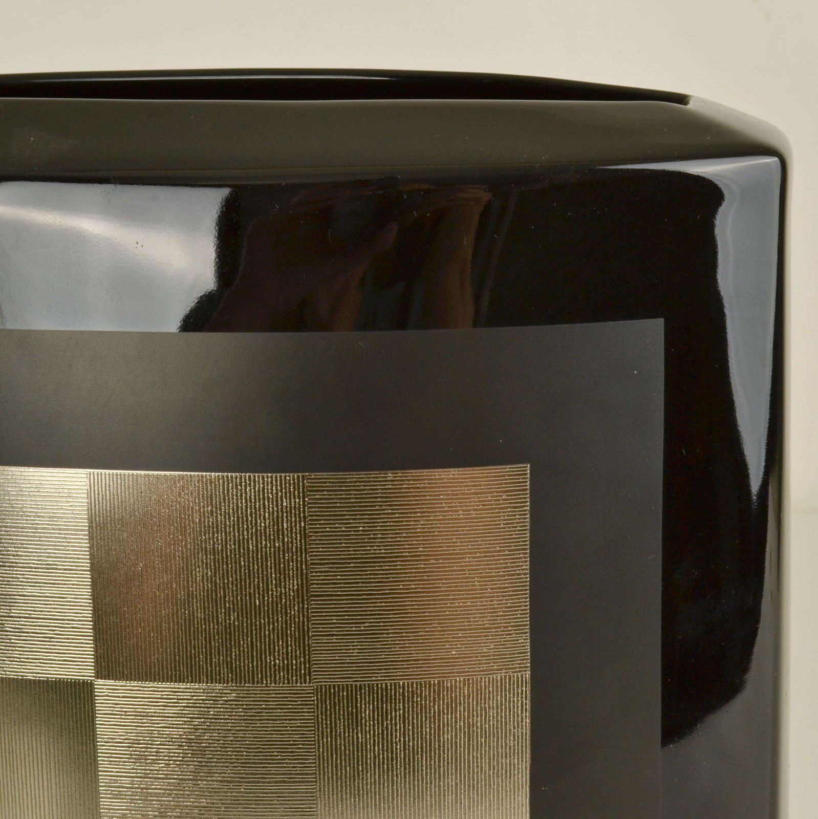 photo furniture Set Of Five Porcelain Black Studio Line Vases Rosenthal By Dresler And