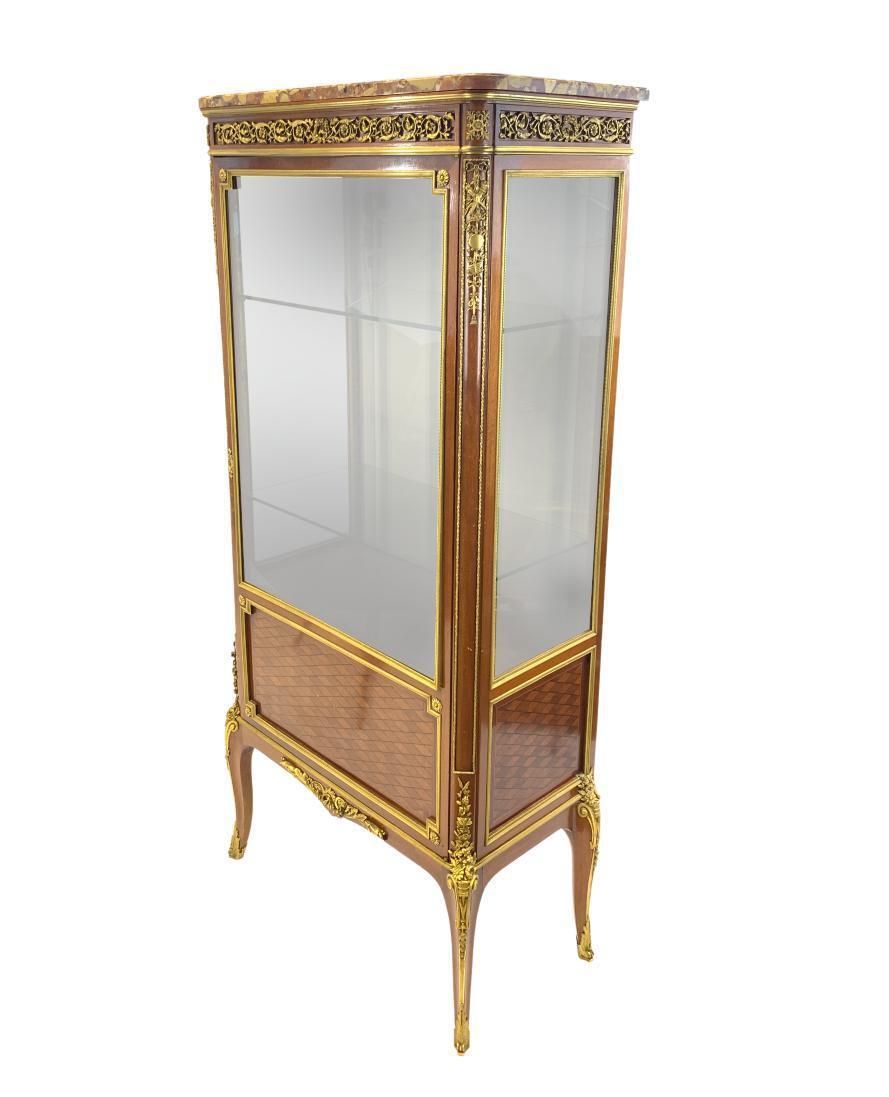 Louis XVI Style Display Cabinet With Ormolu Mounts, Maison Krieger, France, 19th Century