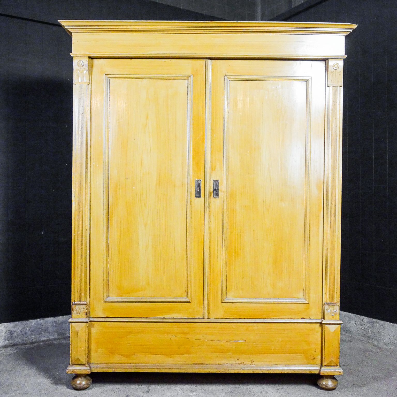 Brocante Wooden 2 Door Cupboard – Early 1900 photo for sale