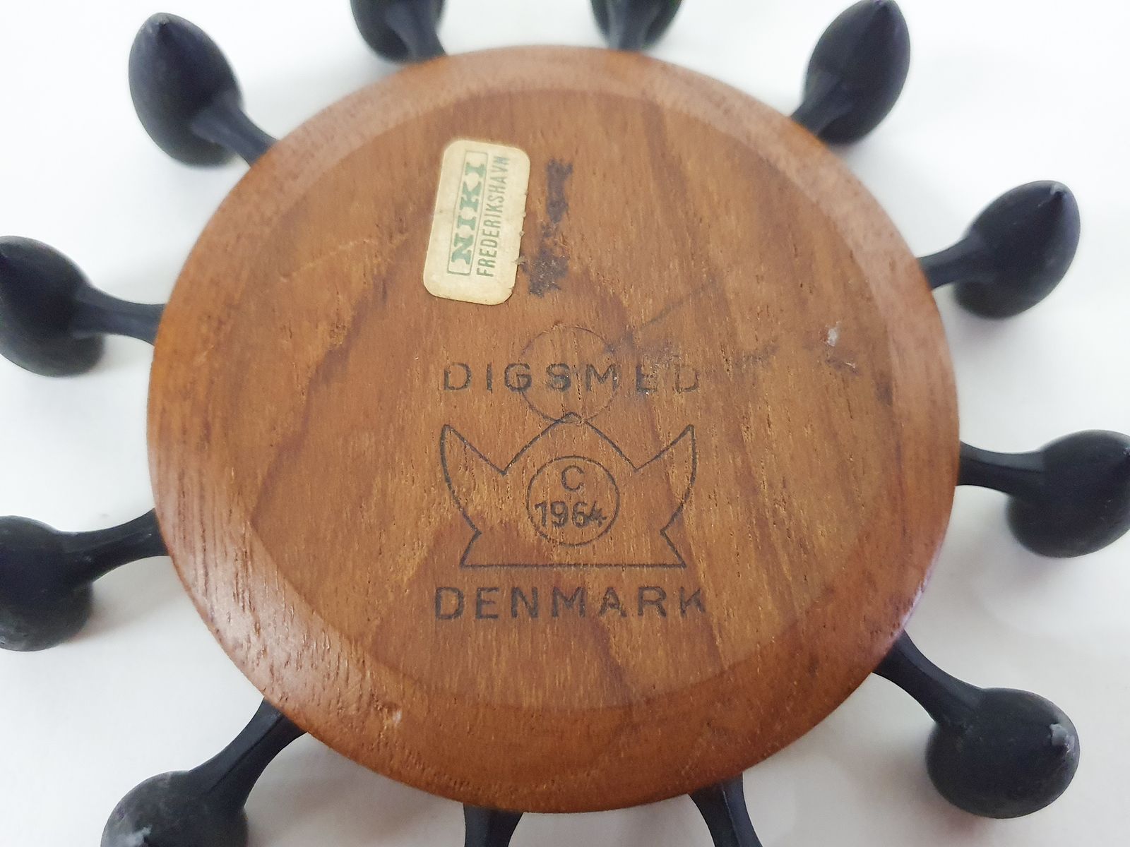Round Teak And Metal Candleholder By Digsmed, Danish Design, 1964 photo furniture