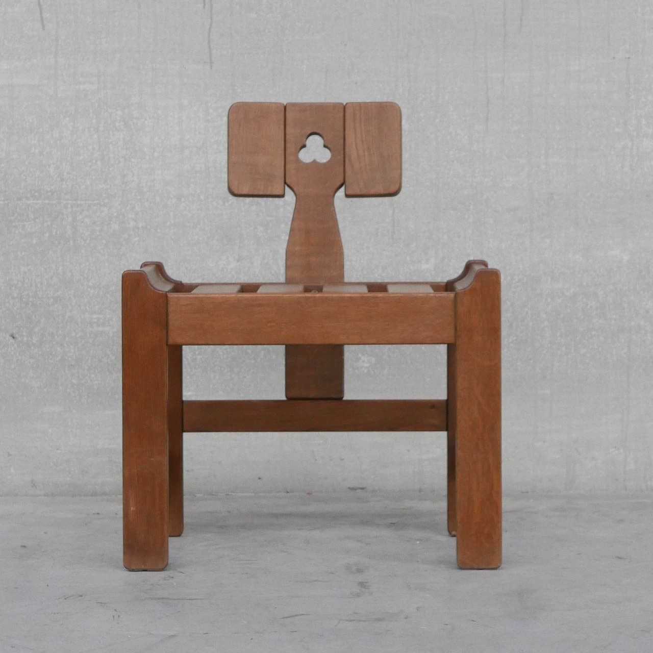 photo buy Oak Mid Century French Guillerme Et Chambron Lounge Chairs