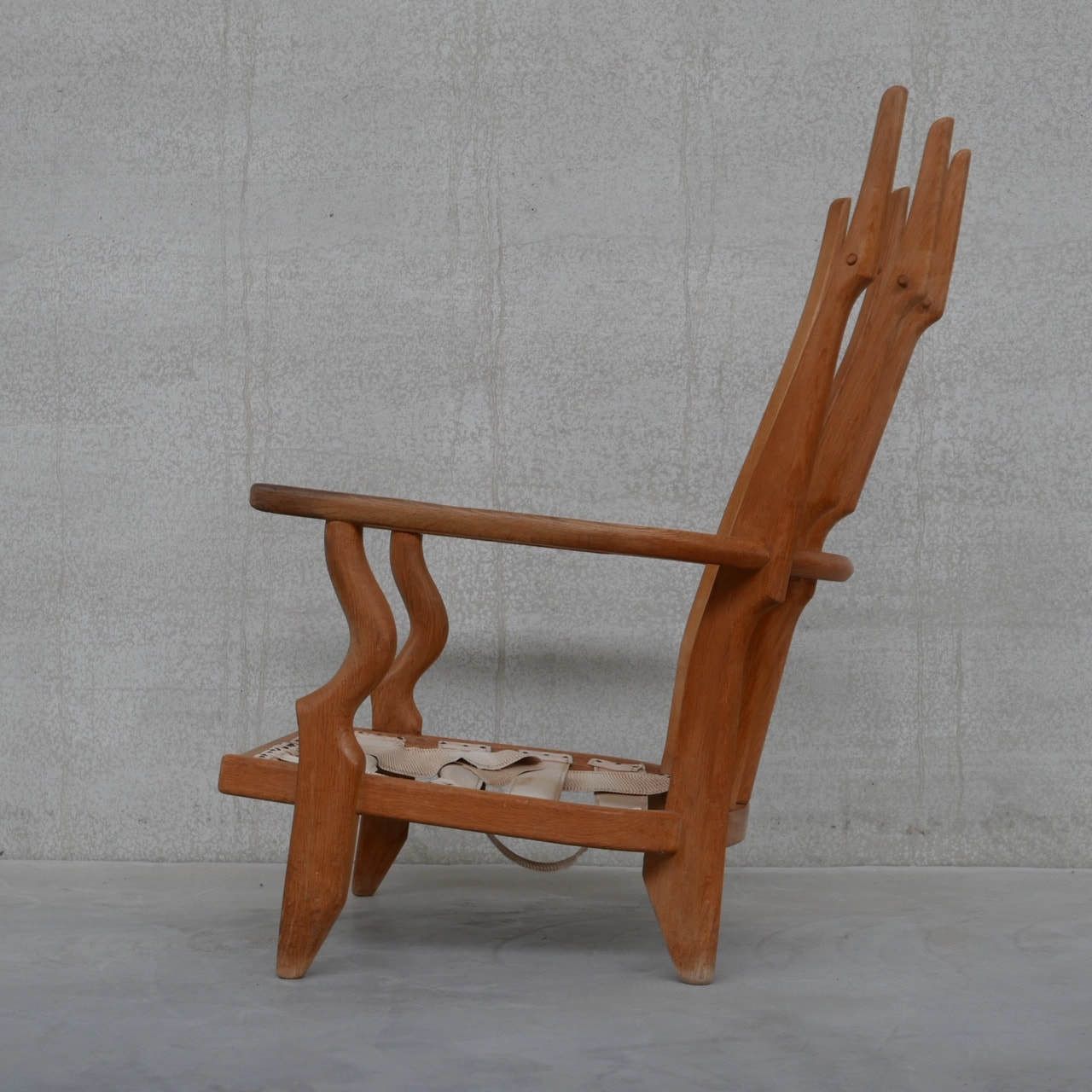 Guillerme Et Chambron Oak Mid Century 'Repos' Armchair photo buy