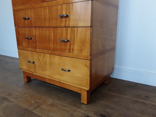 Art Deco Linen Press In A Satin Maple photo buy