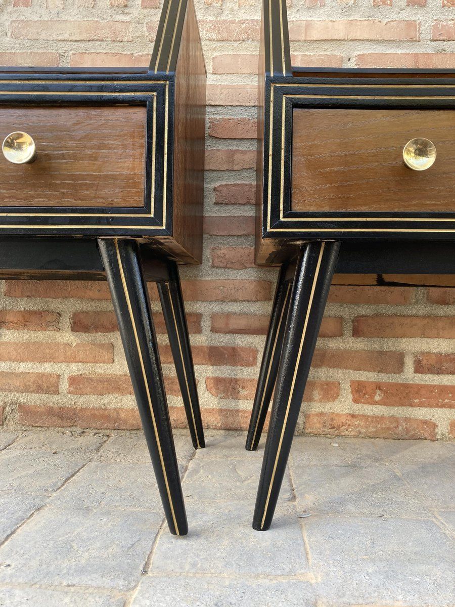 Mid Century Italian Glass Nightstands, 1960s, Set Of 2 photo buy