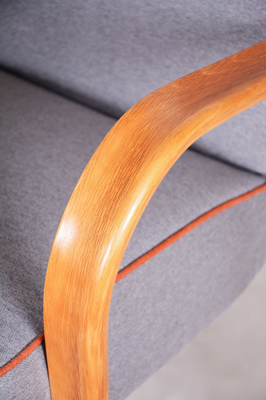 1000.0 Art Deco Armchair Made In 1930s Czechia. Beech. Designed By Koželka And Kropáček photo