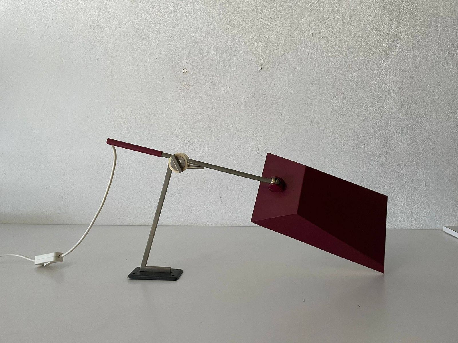 Fabric Shade & Brass Body Elegant Pair Of Bedside Lamps By Eru, 1980s, Germany photo furniture