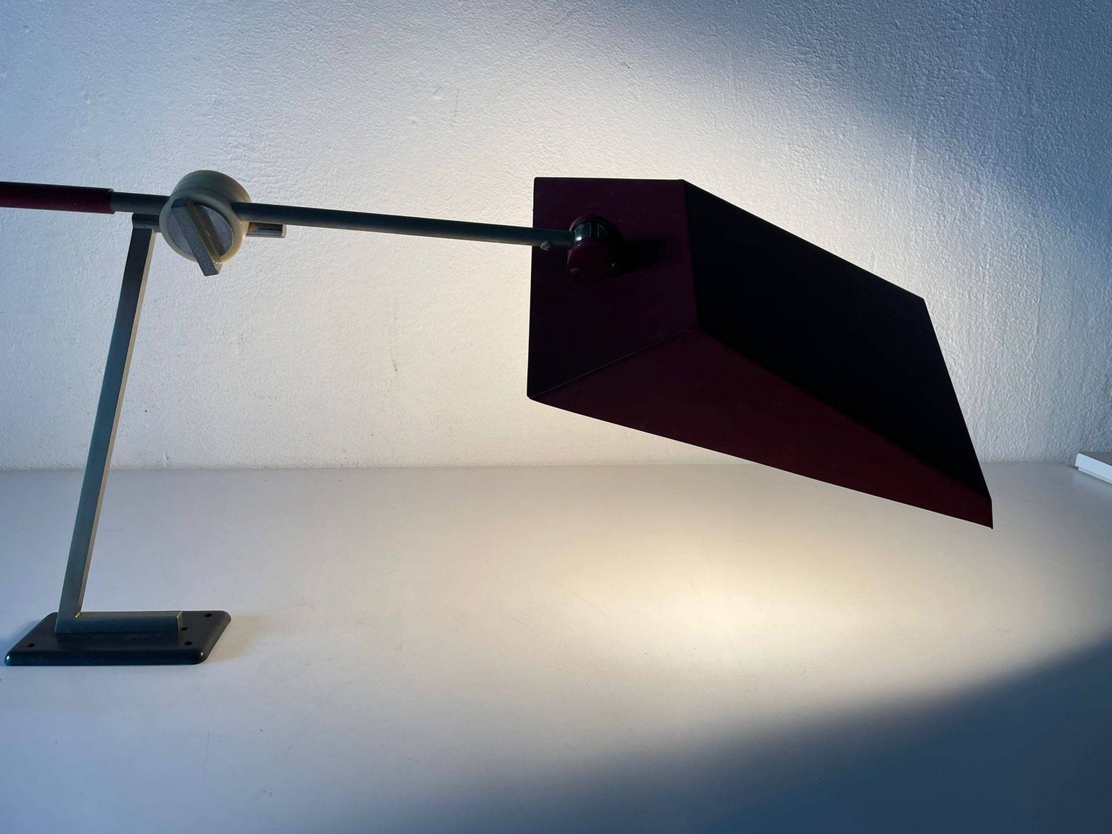 Fabric Shade & Brass Body Elegant Pair Of Bedside Lamps By Eru, 1980s, Germany photo for sale