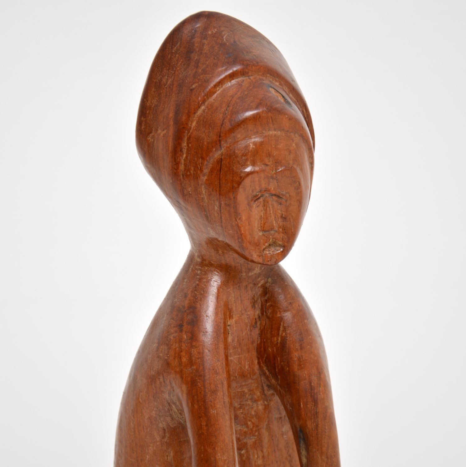 Jamaican Carved Walnut Sculpture By K. Tekroade photo 423.28