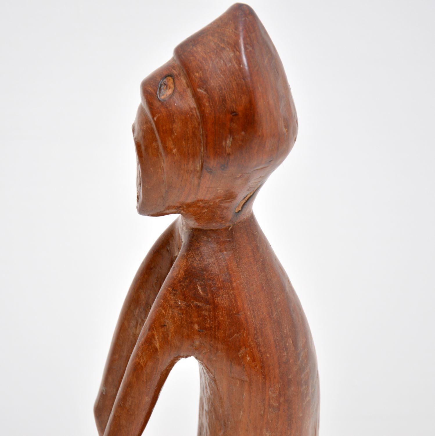 photo furniture Jamaican Carved Walnut Sculpture By K. Tekroade