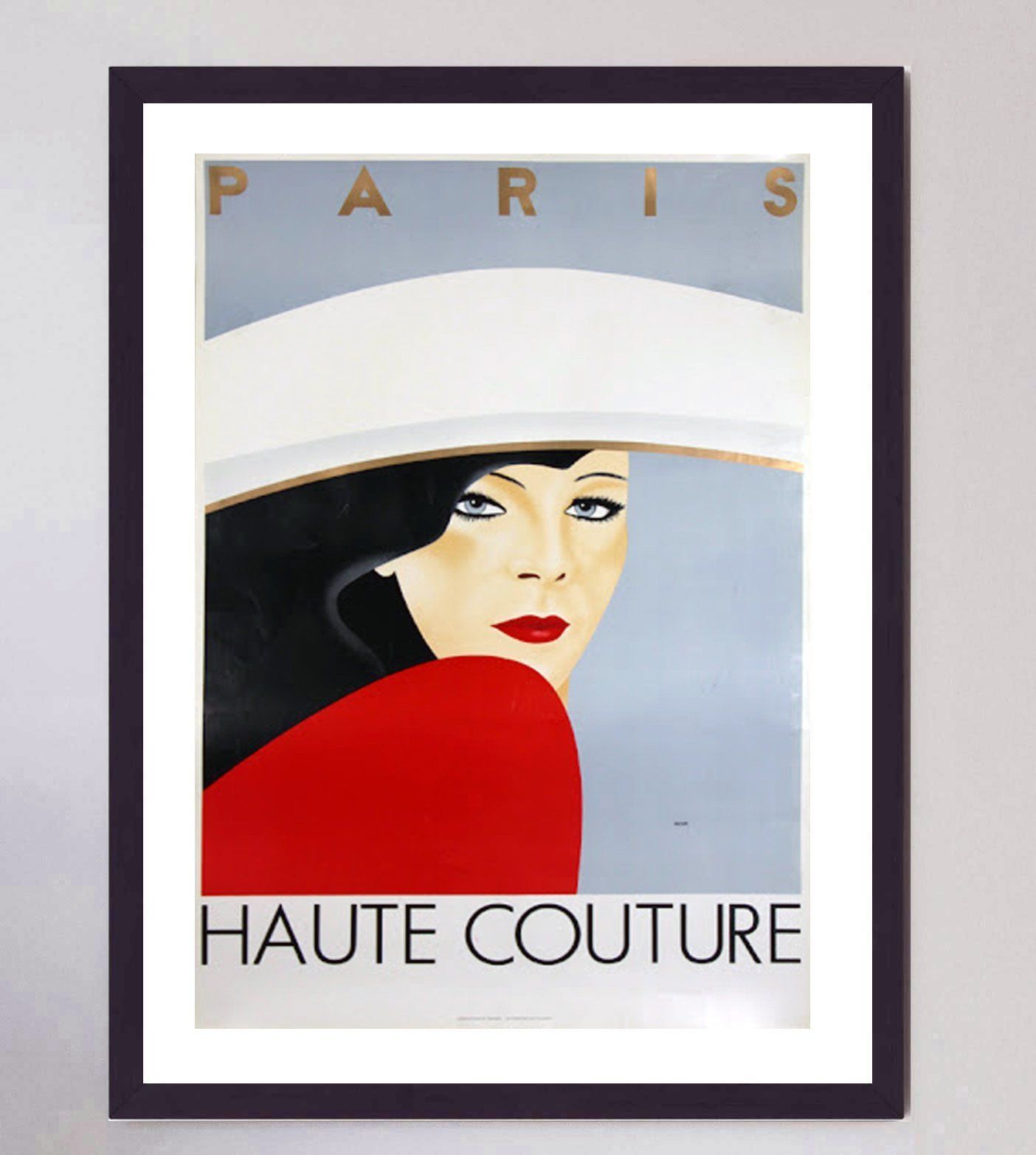 Haute Couture Paris   Razzia Original Vintage Poster photo furniture