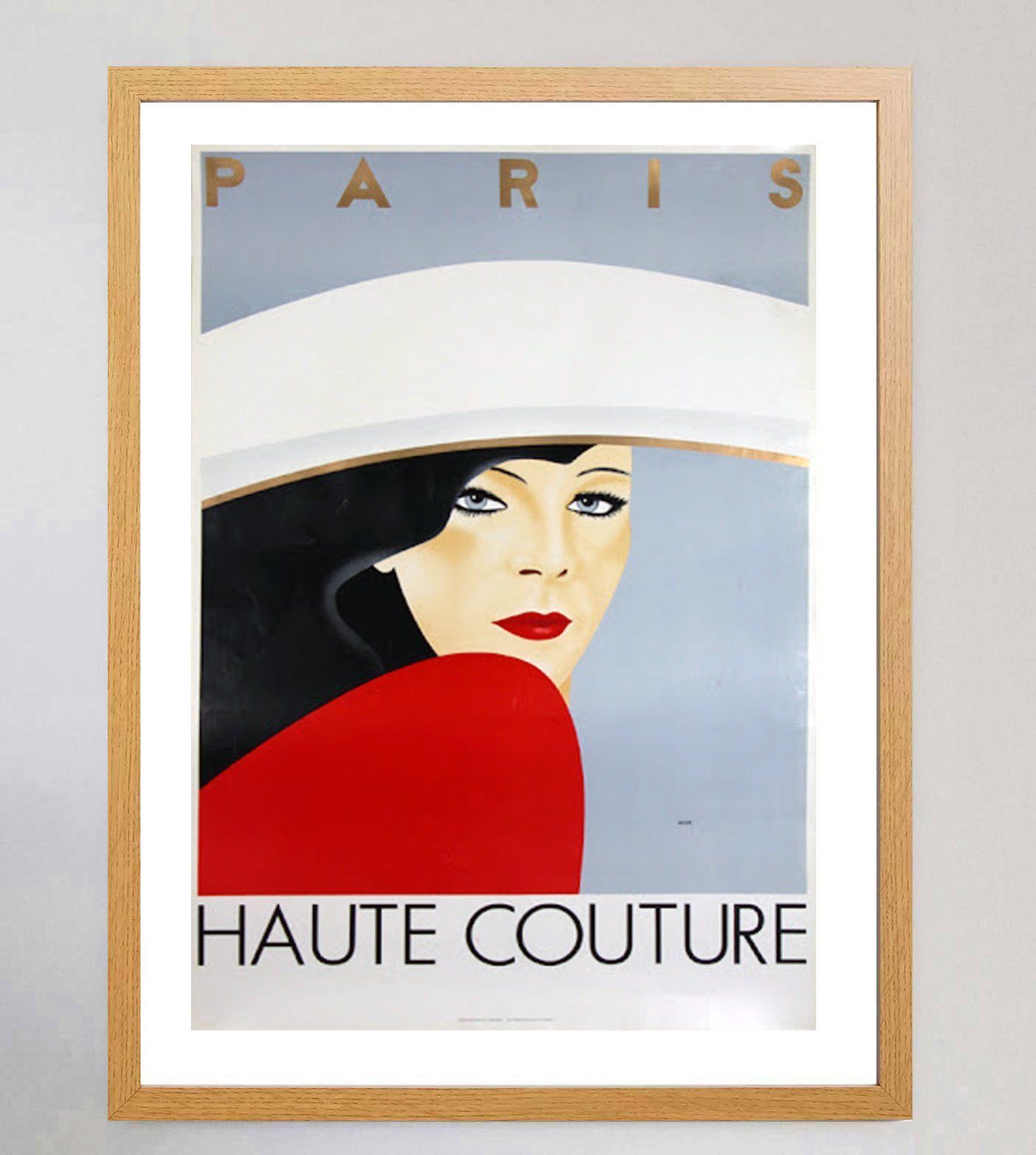 Haute Couture Paris   Razzia Original Vintage Poster photo Art