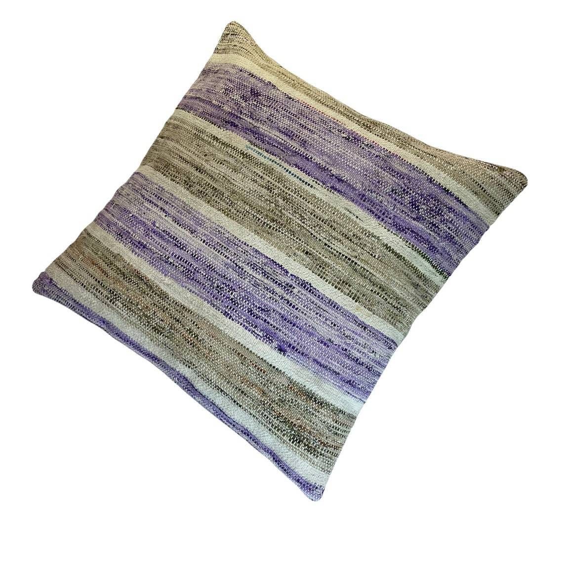Anatolian Handwoven Kilim Pillow Cushion Cover Kilim Pillow Cover Tribal Pillow Ethnic Kelim Kissenbezug  60x60 Cm Kilim Cushion Cover photo Textiles