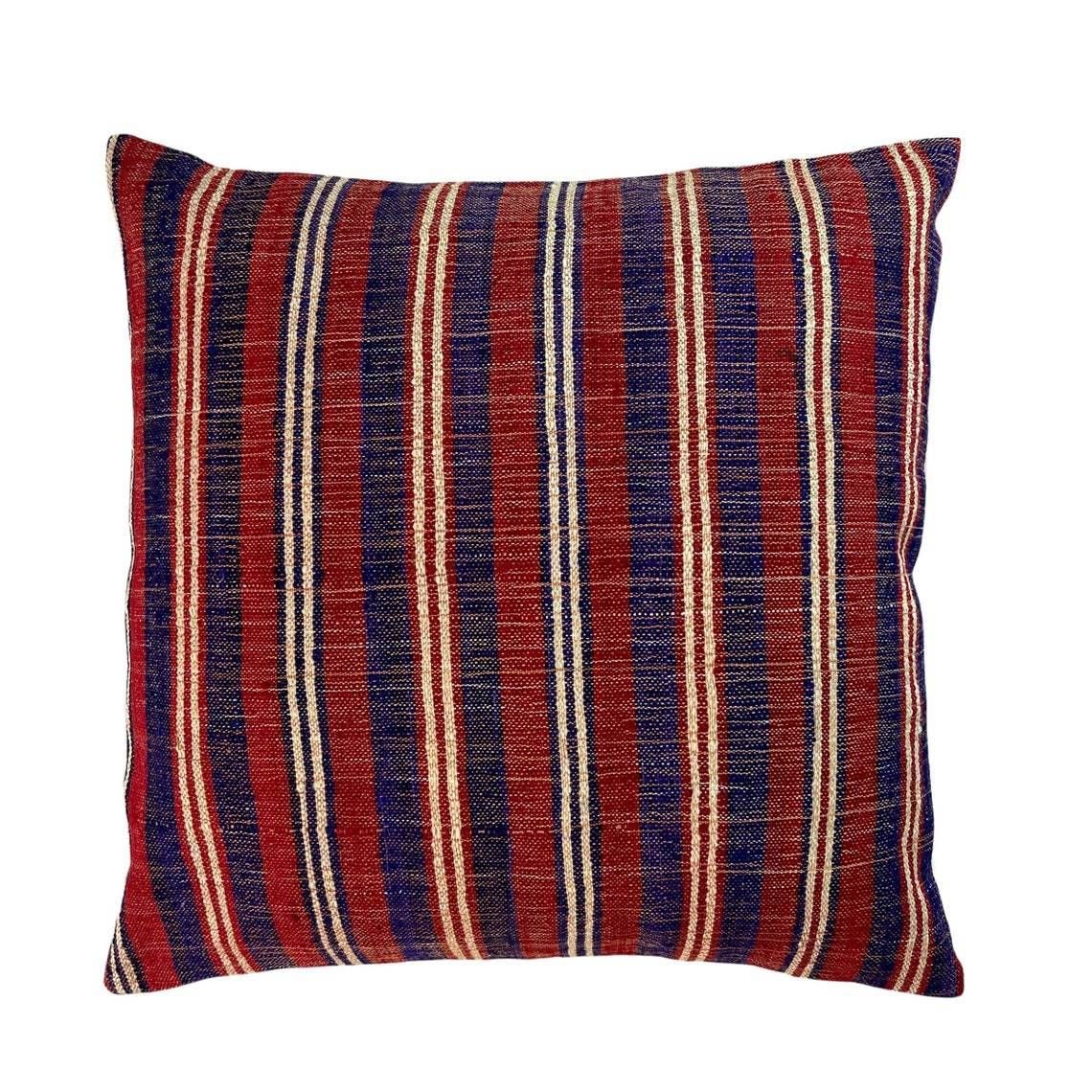 Anatolian Handwoven Kilim Pillow Cushion Cover Kilim Pillow Cover Tribal Pillow Ethnic Kelim Kissenbezug  60x60 Cm Kilim Cushion Cover