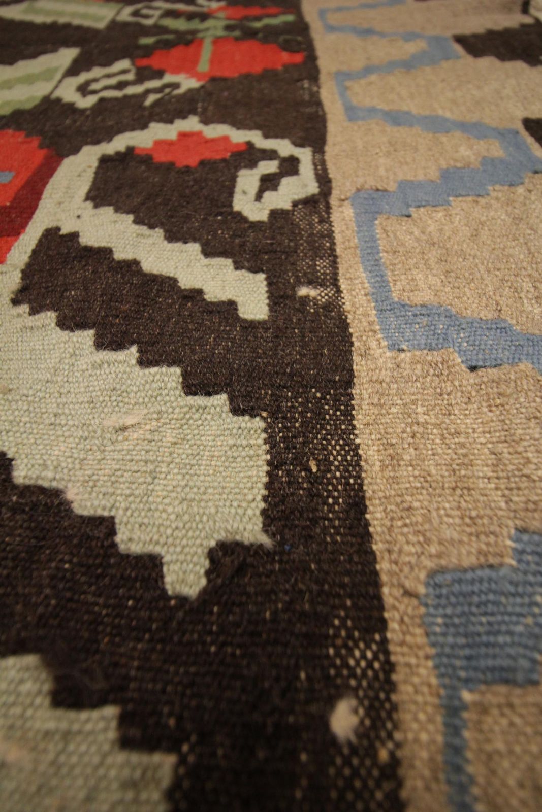 Floral Kilim Rugs Handmade Carpet Vintage Traditional Wool Rug photo vinterior