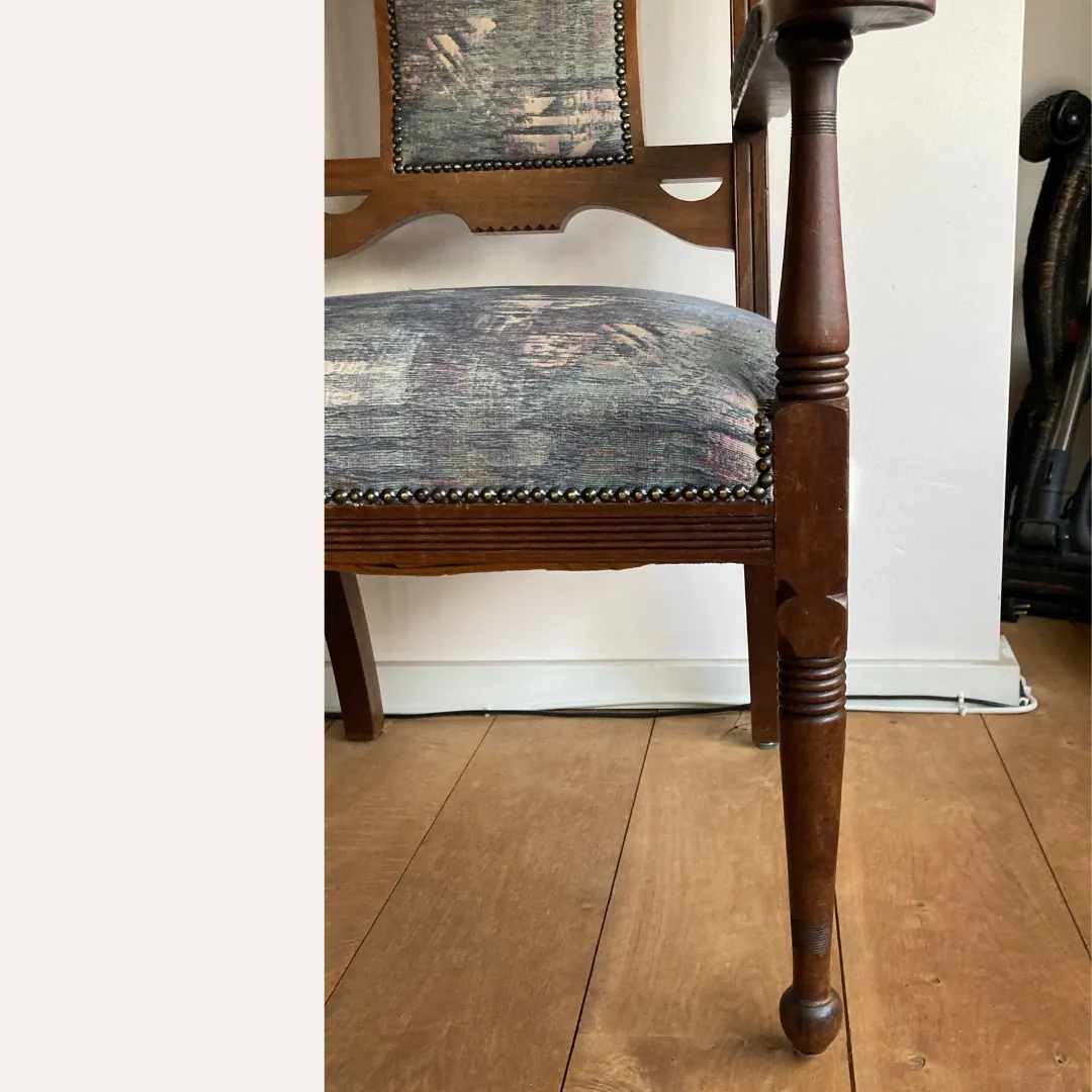 Furniture Antique English Arts And Crafts Armchair photo