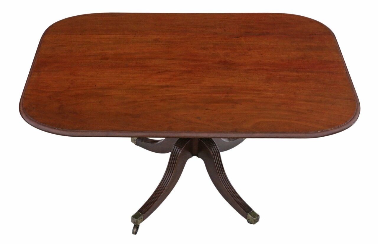 Regency 1825 Mahogany Loo Breakfast Centre Table Tilt Top photo Furniture