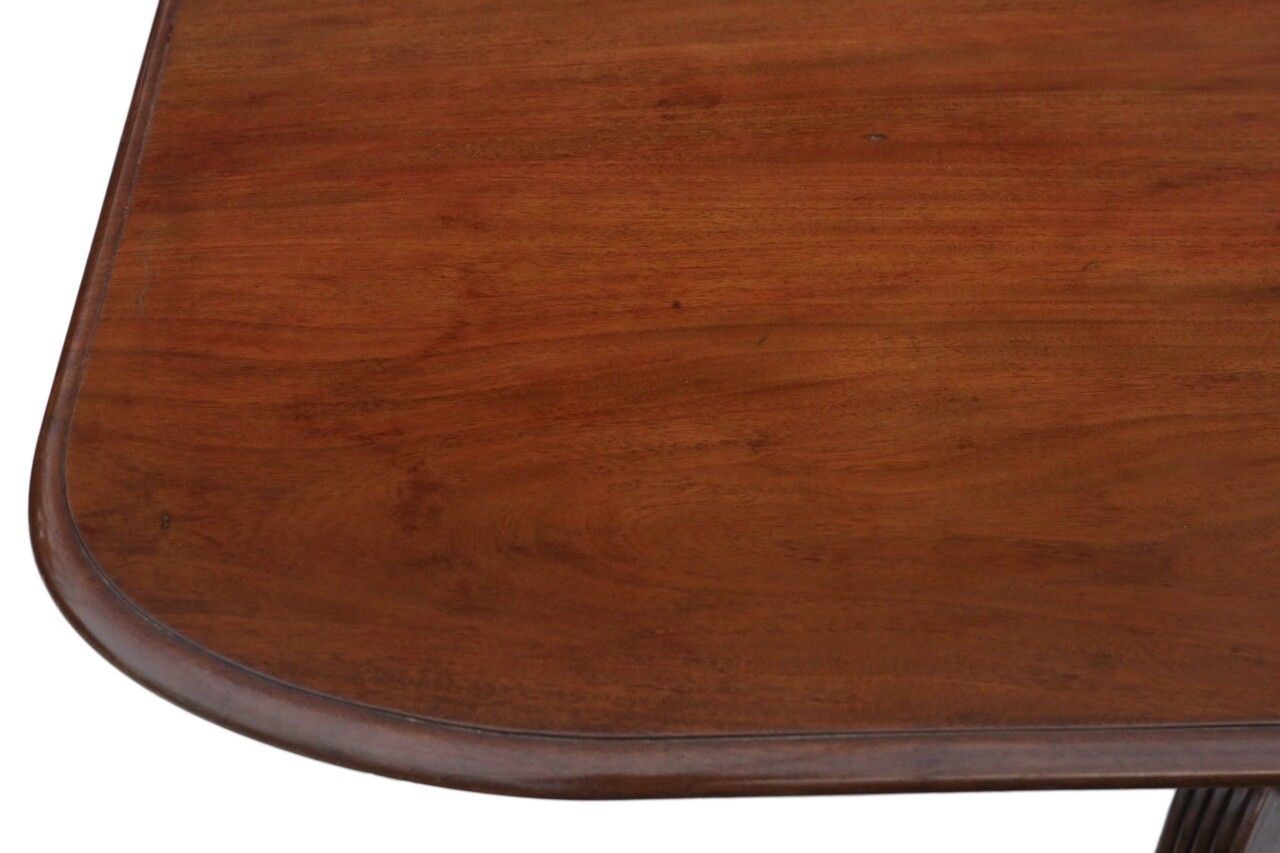 Regency 1825 Mahogany Loo Breakfast Centre Table Tilt Top photo vintage