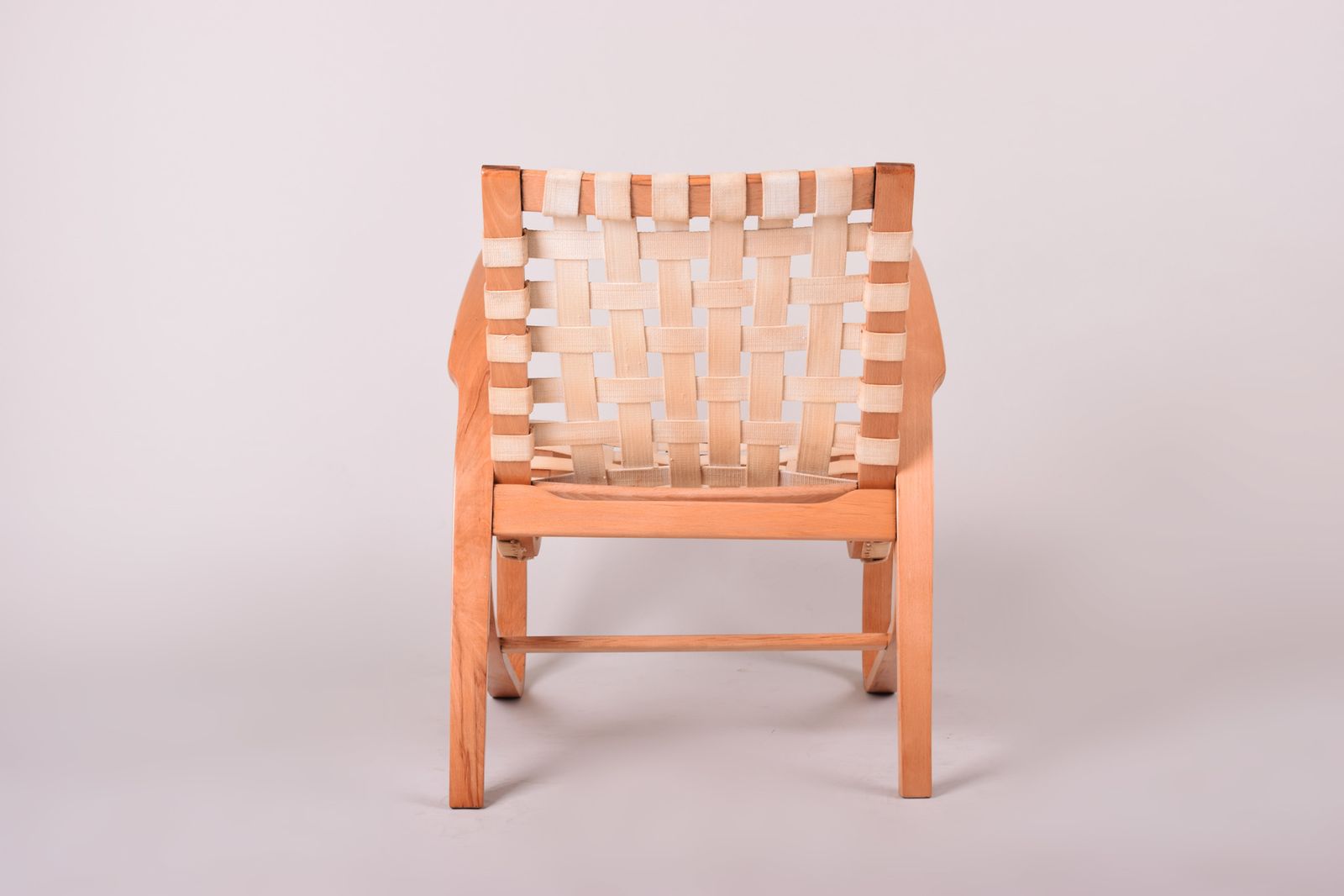 Brown Mid Century Armchair Made In 1930s Czechia. Designed By Jan Vaněk. photo vinterior
