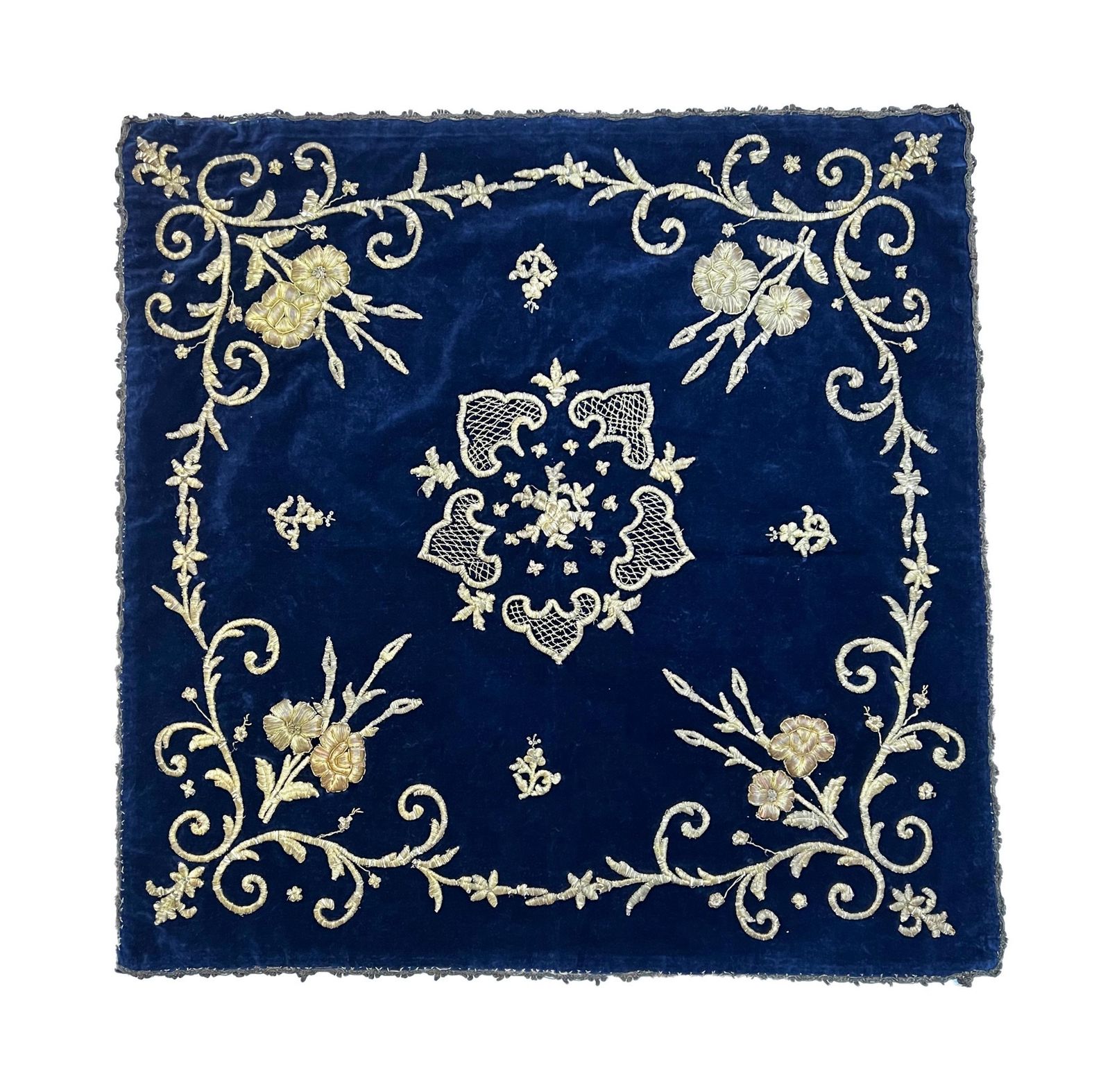 Collection Of Ottoman Velvet And Metal Thread Coverlet Or Hanging, Turkey, 19th Century photo 2250.0
