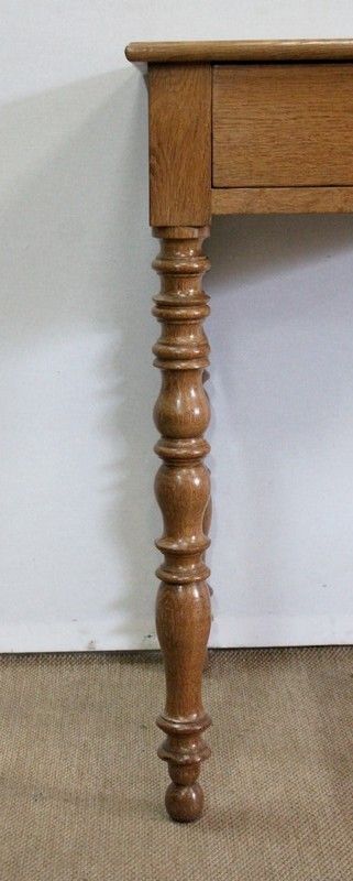 Furniture Small Table In Oak, In The Louis Philippe Style   2nd Part Of The 19th Century photo
