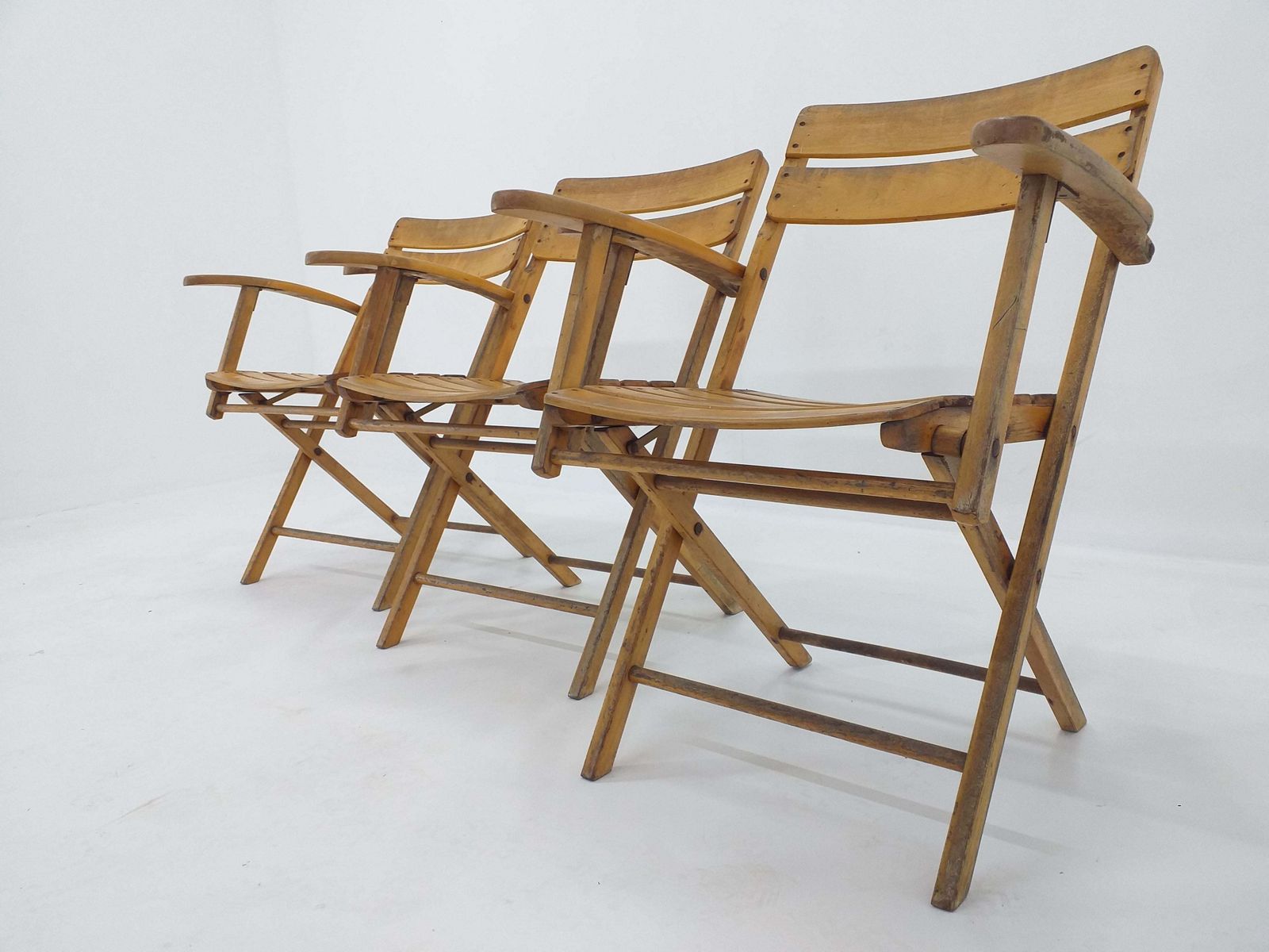 Set van drie Bauhaus klapstoelen (fauteuils) Naether photo 793.0