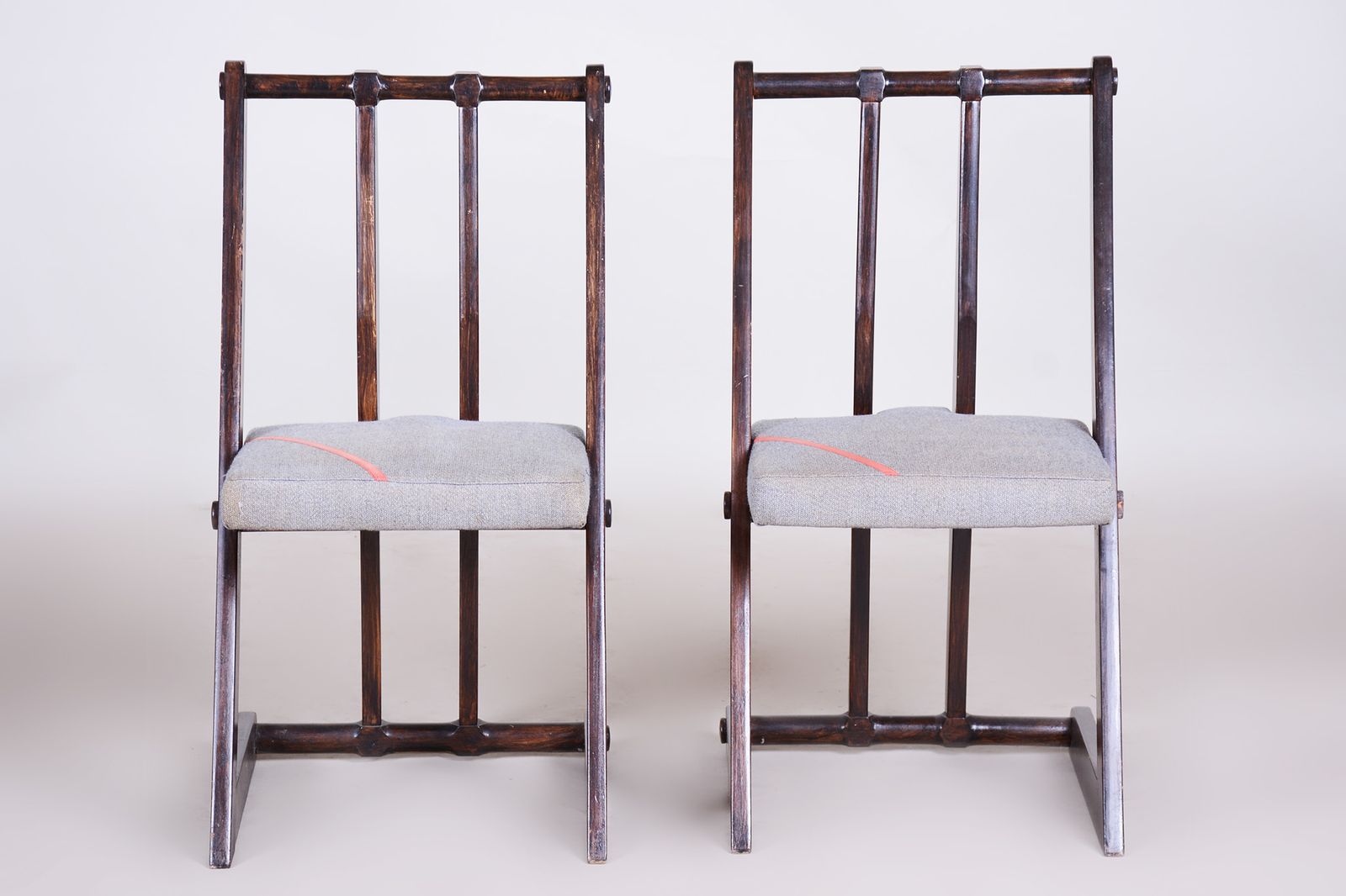 Pair Of Avant Gard Armchairs. Made In 1940s Czechia. Original, Non Restored. photo furniture
