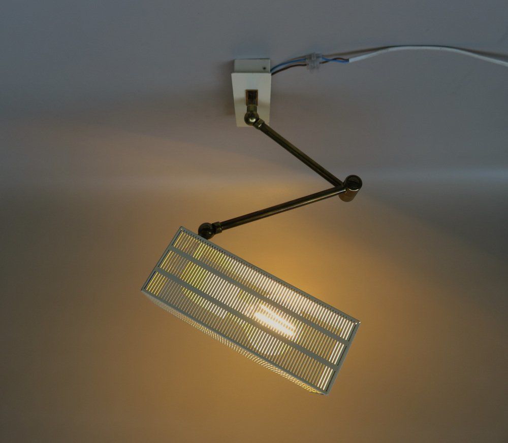 photo vintage Beige Kubus Wall Lights By Max Bietenholz For Bünte & Remmler, 1960s, Set Of 2