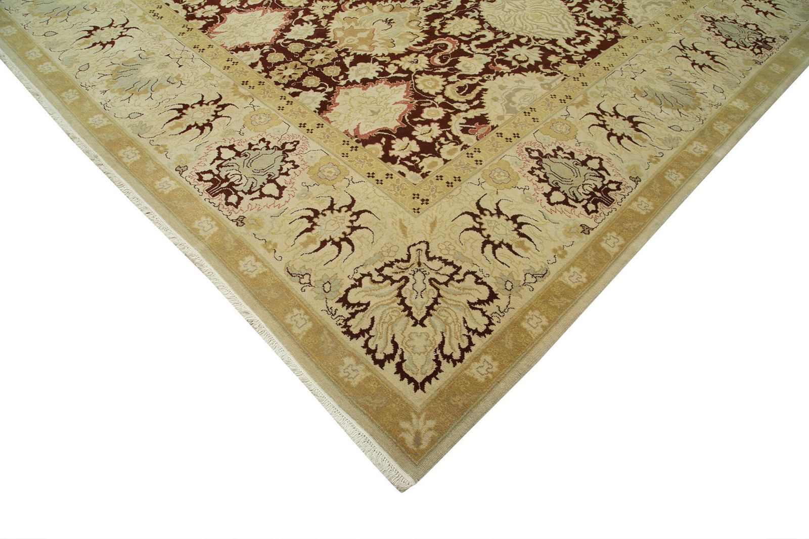 Oriental Hand Knotted 2000s 397 Cm X 535 Cm Beige Large Oushak Carpet photo Textiles