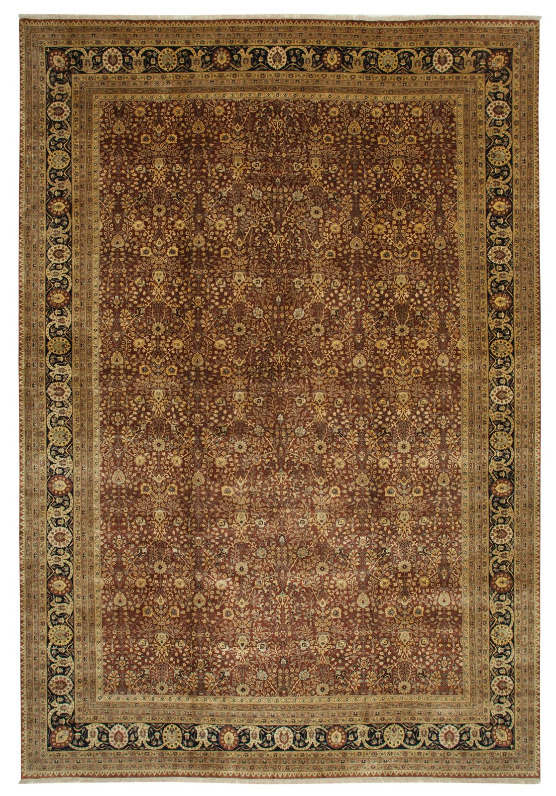 Oriental Handmade 2000s 360 Cm X 545 Cm Red Large Area Oushak Rug