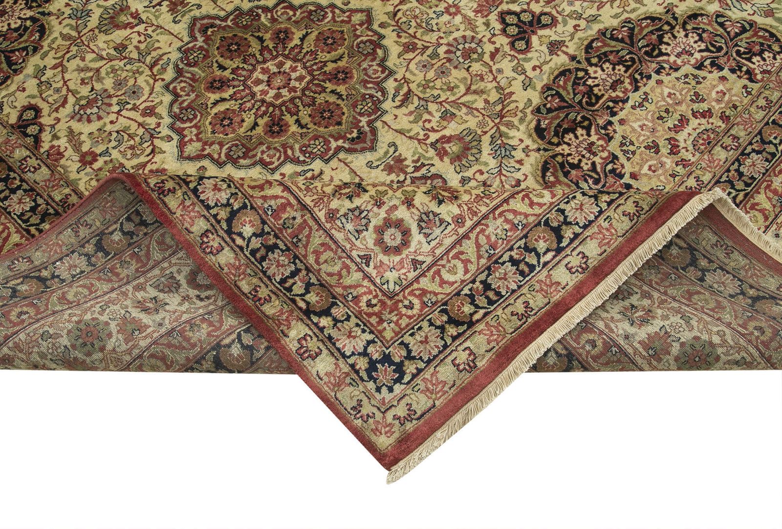 Oriental Handmade 2000s 372 Cm X 545 Cm Beige Large Area Oushak Rug photo vinterior