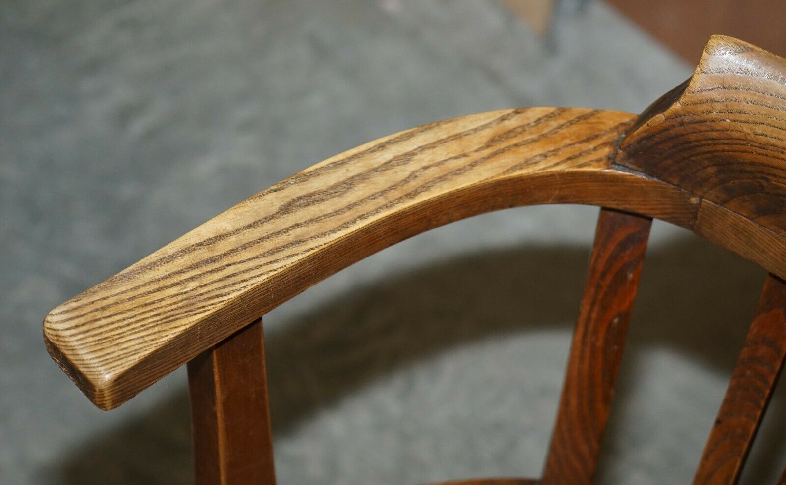 Antique Circa 1900 Edwardian Directors Office Captains Armchair Brown Leather photo vinterior