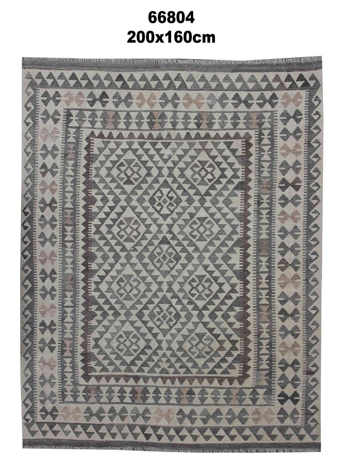 photo buy Scandinavian Style Kilim Rug Handmade Carpet Coffee Brown Geometric Rug