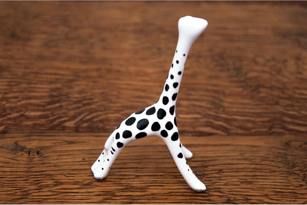 Porcelain Giraffe Figurine By ćmielów, Poland, 1960s. Design By Hanna Orthwein. photo Art