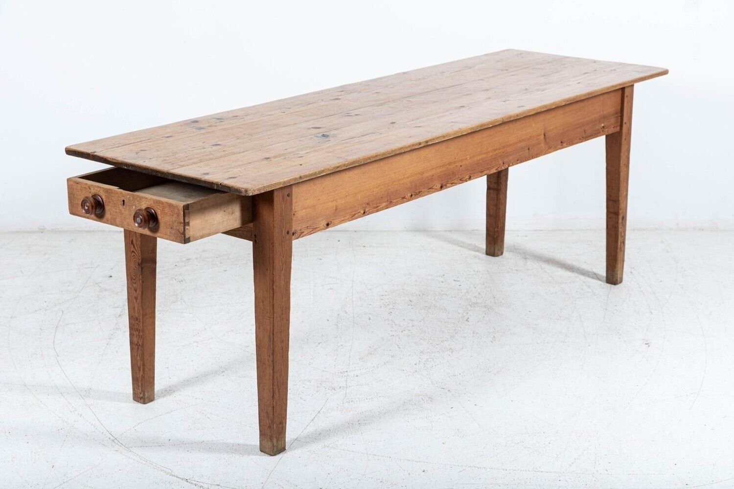 19thc Large English Pine Farmhouse Table photo furniture