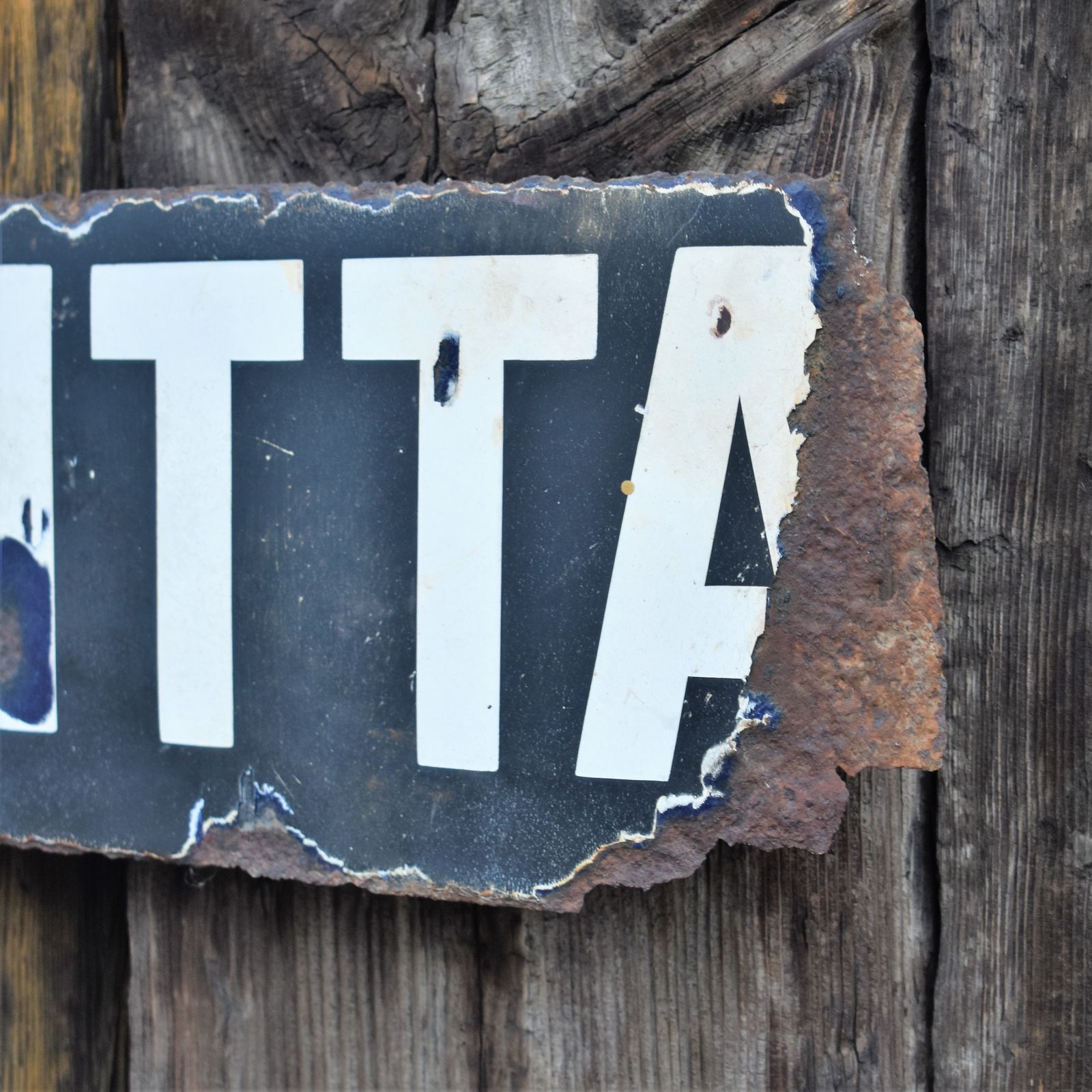 Antique Vintage Original Jones & Critta Enamel Shop Advertising Wall Sign photo Home Decor