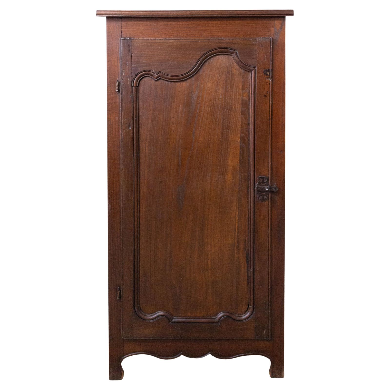 French Corner Cabinet Louis XV Style, Oak, Late 19th Century