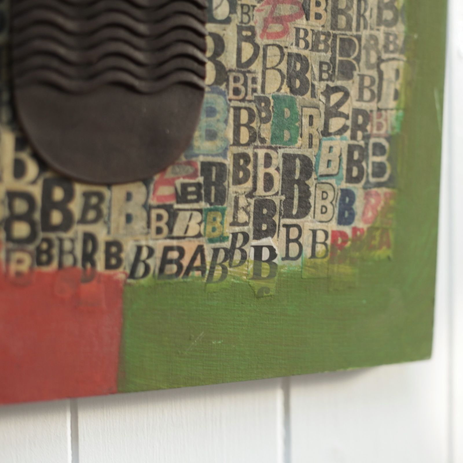 1980's Postmodern Mixed Media Collage Artwork Or Painting // Signed Original Work photo for sale