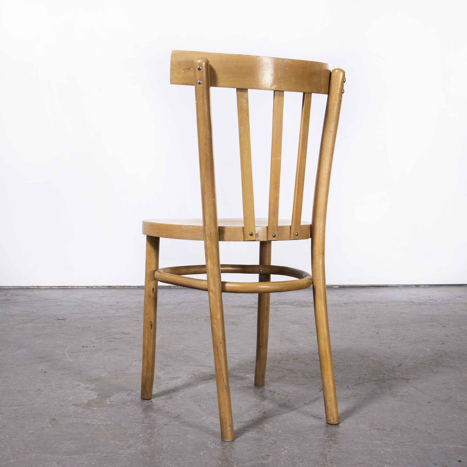 1970’s Baumann Bentwood Bistro Dining Chair – Round Seat – Set Of Eight photo vinterior