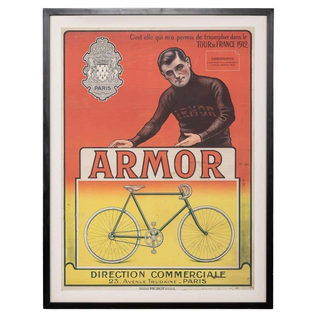 20th Century Armor Bicycles Poster Of Eugene Christophe, C.1912