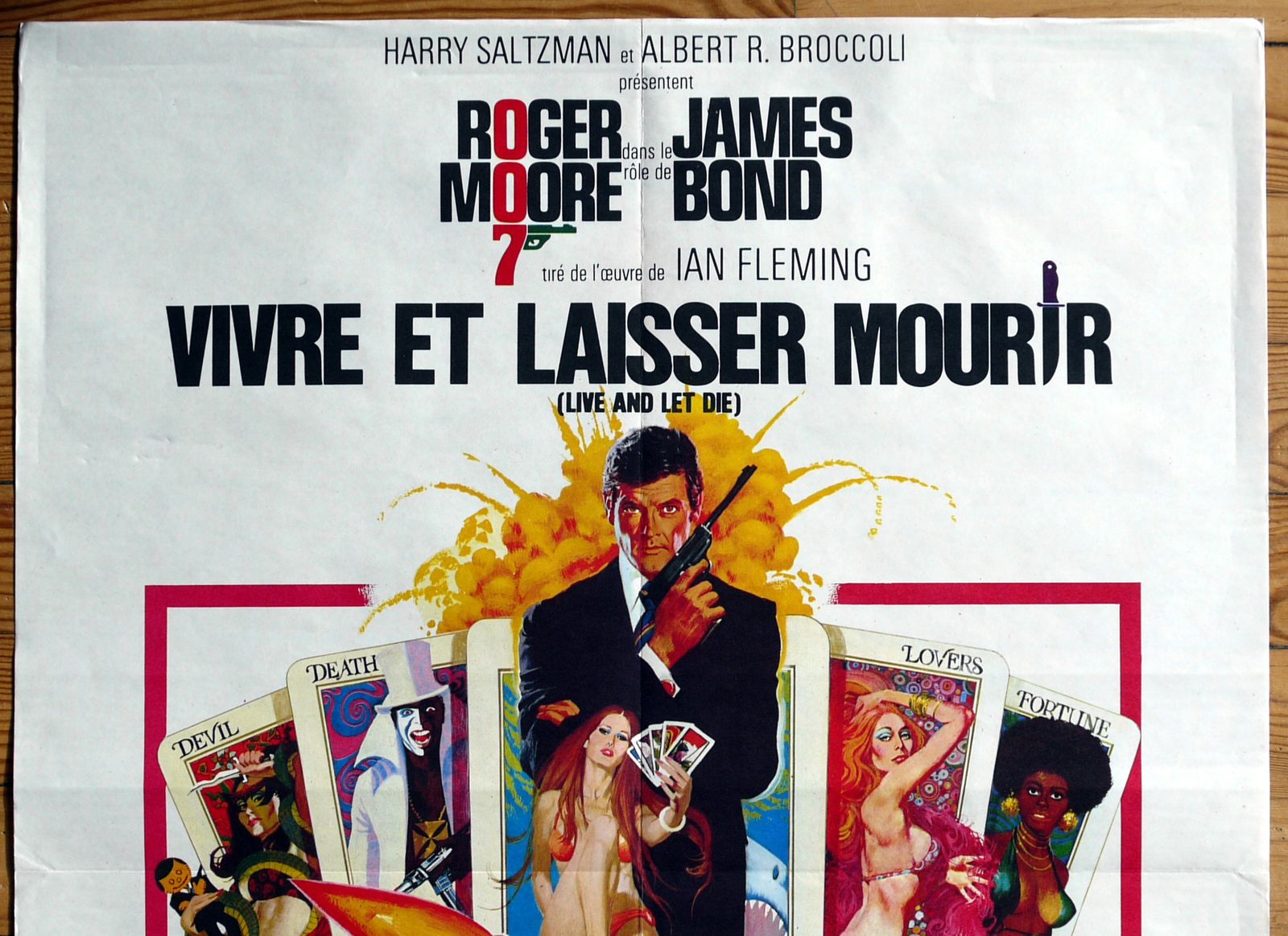 Movie Poster " Live And Let Die" James Bond, Roger Moore photo Art