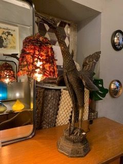 Hand Made Bronze Garuda Lamp Made In Thailand photo furniture