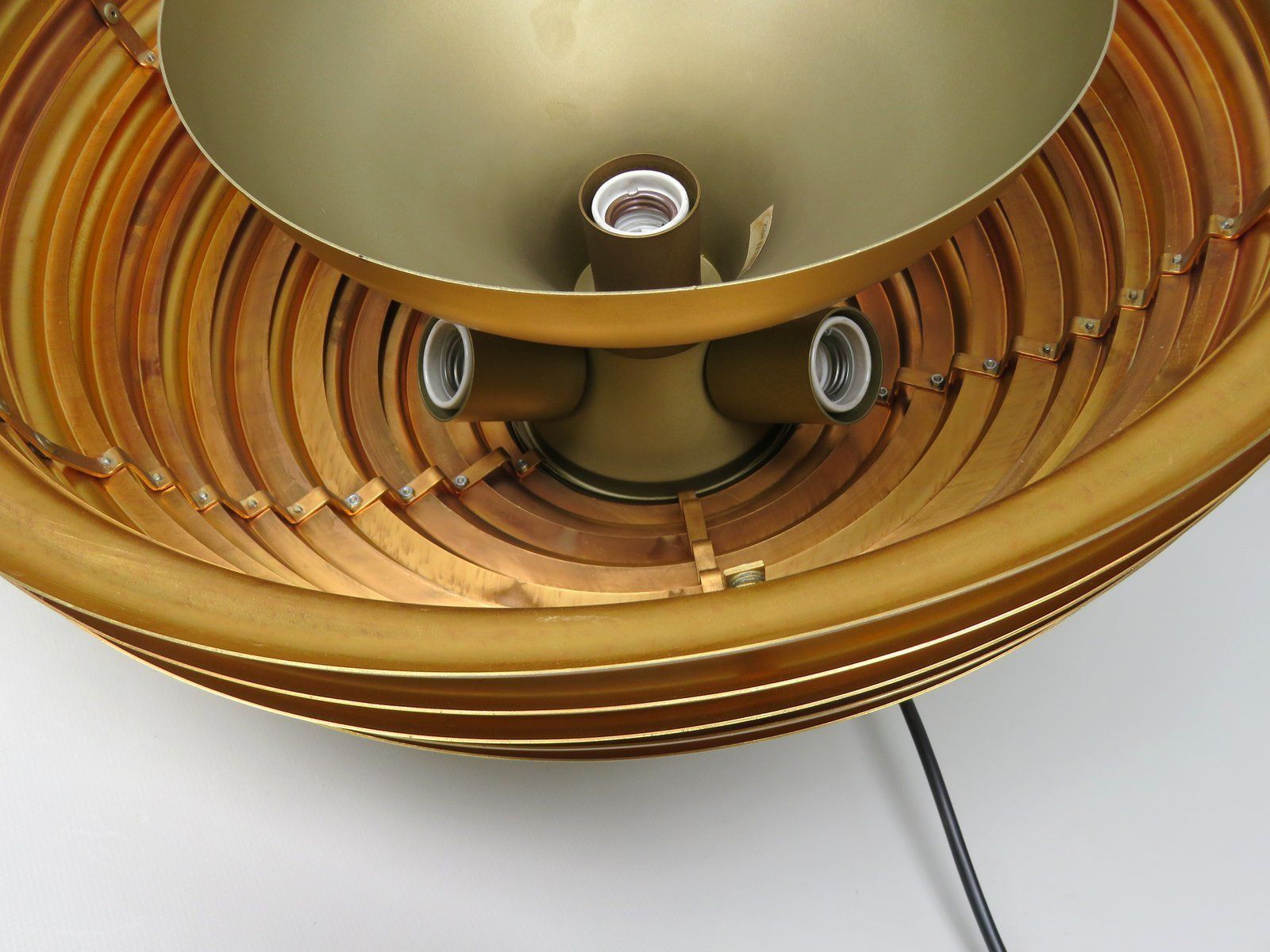 8372.5 5639/S Saturno Gold Plated Pendant Light By Kazuo Motozawa For Staff, 1970s photo