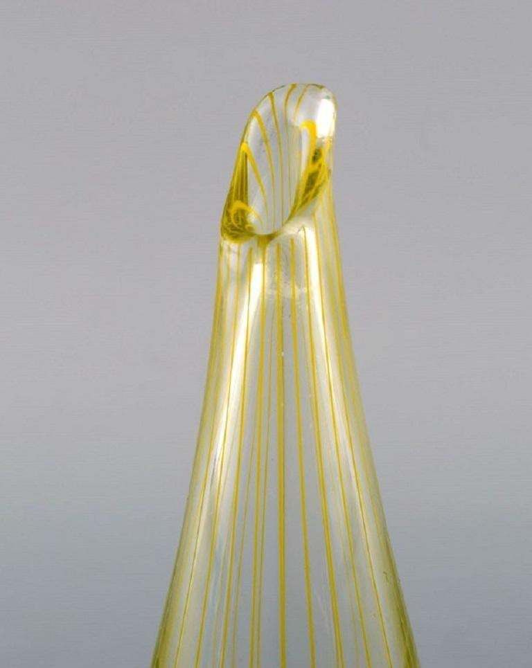Bengt Orup For Johansfors, Strict Vase In Art Glass, 1960s photo Home Decor