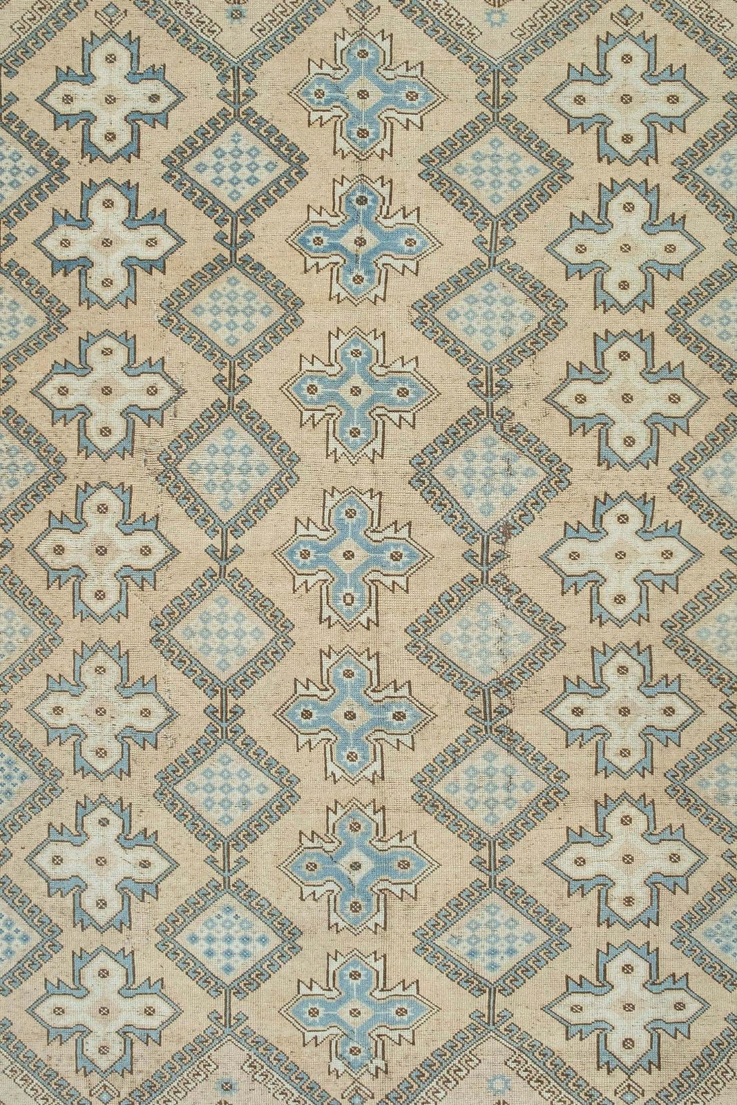 1930's Vintage Turkish Hand Knotted Rug 6'7" X 9'10" photo buy