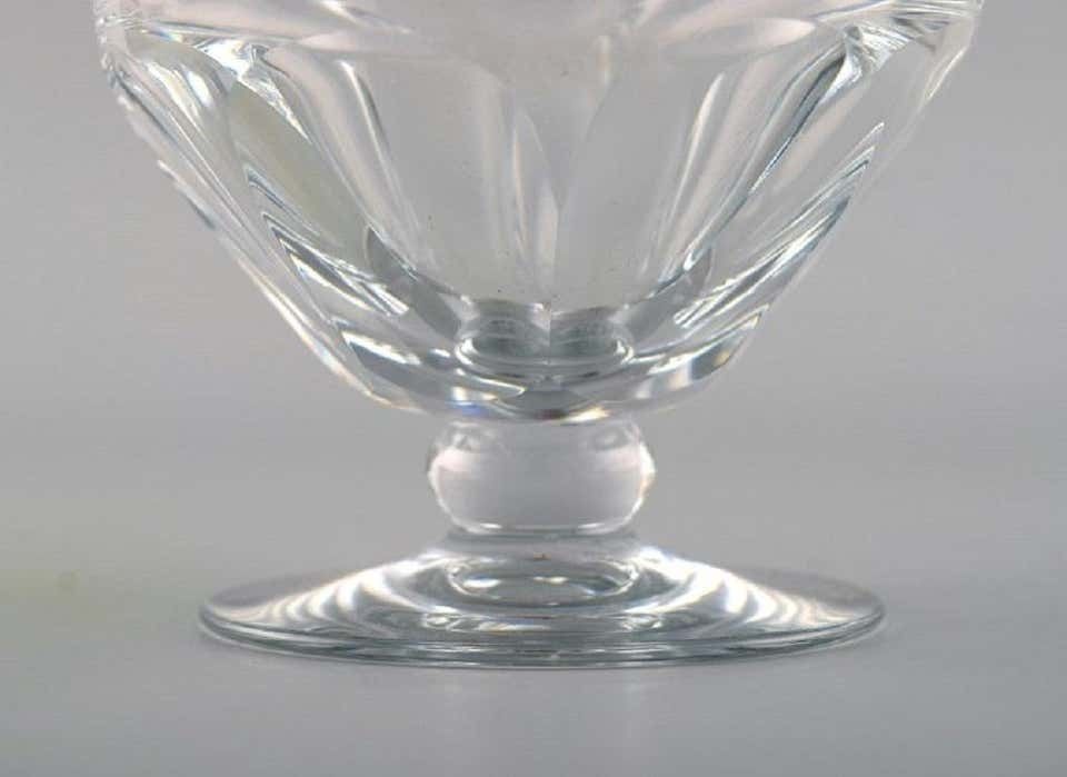 Baccarat, France, Three Tallyrand Glasses In Clear Mouth Blown Crystal Glass photo 153.0