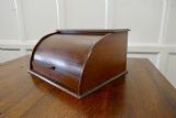 French Arts And Crafts Oak Stationary Box With Tambour photo furniture