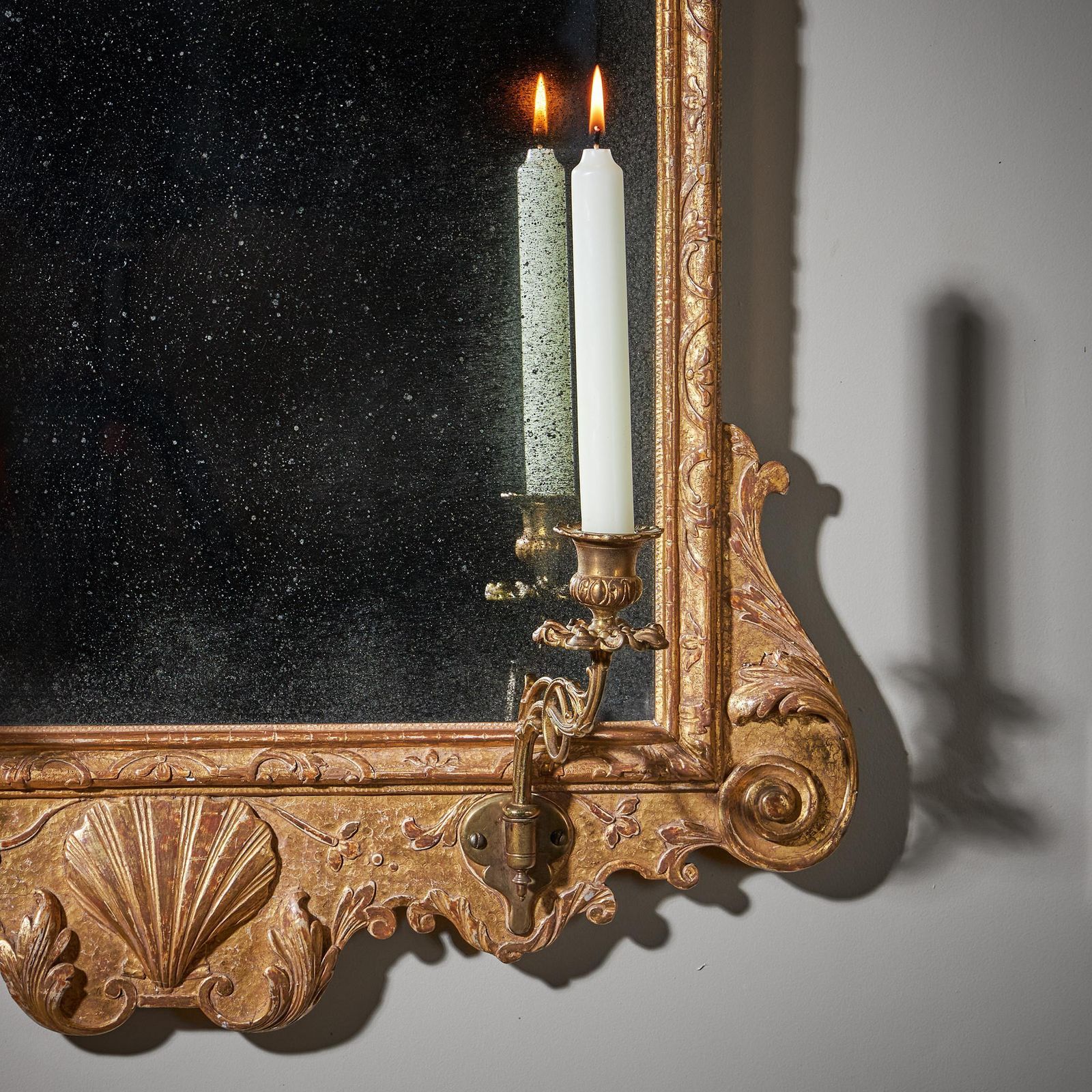 Fine 18th Century George I Gilt Gesso Pier Or Console Mirror, Manner Of Belchier photo for sale